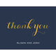 Navy Thank You Foldover Foil Stamped Note Cards with Lined Envelopes Image 3 of 3